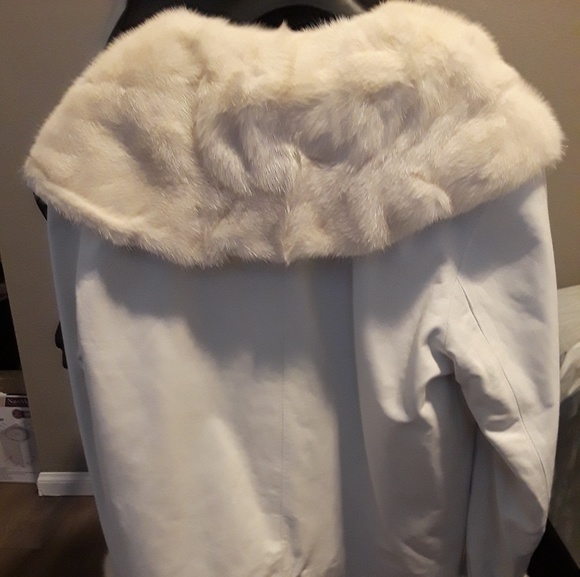 CHOSEN Couture Collection Mink And Leather Jacket - Picture 2 of 4